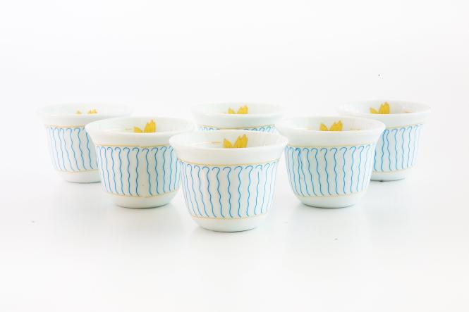 Kaffeetassen 12 Stk - (grün) / Coffee Cup 12pcs (Green) / ፍንጃል - ቀጠልያ 12 ሓባ
