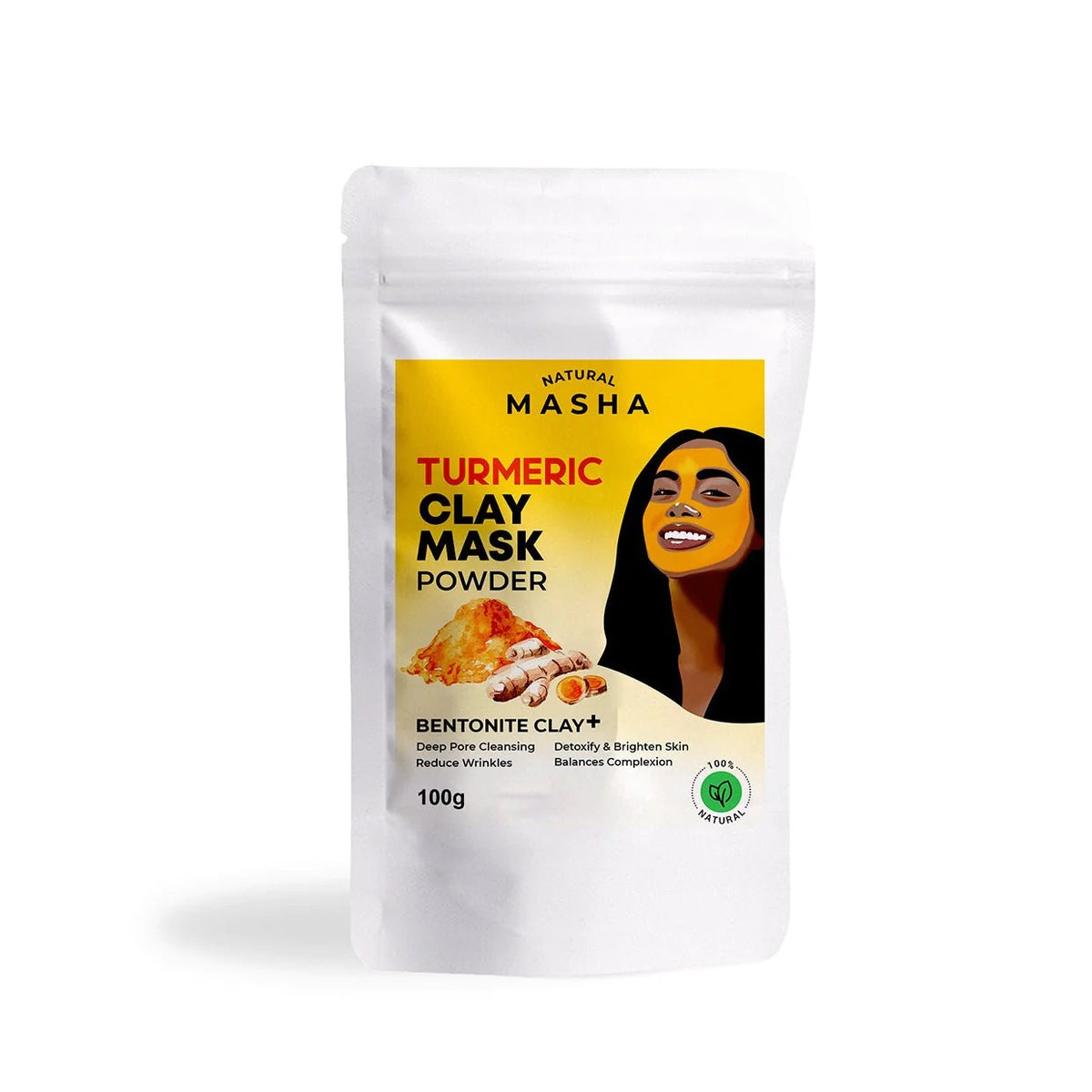 Masha Turmeric Clay Mask 100g