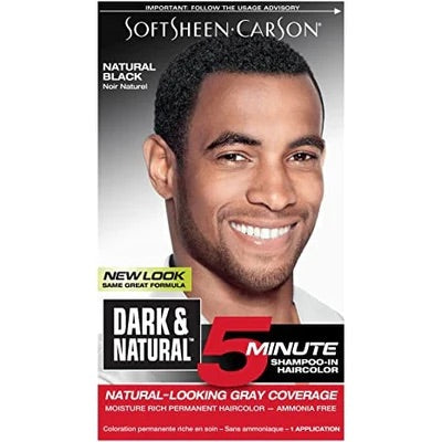 Dark & Natural SoftSheen Carson Natural-Looking Gray Coverage For Men