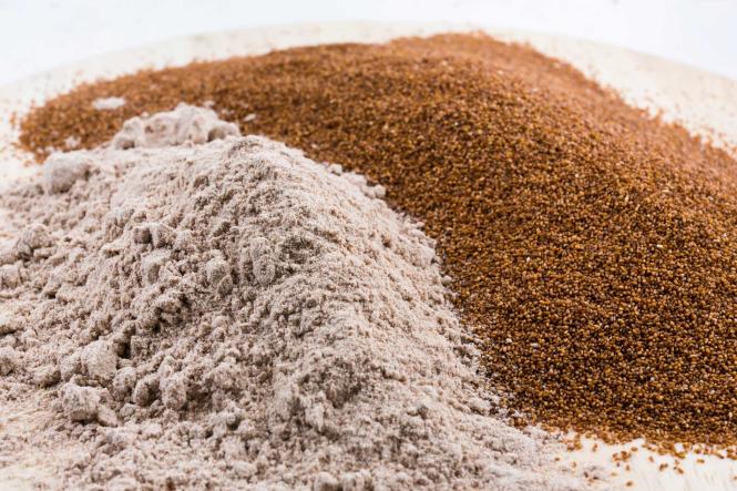 Teffmehl dunkel 1 kg / Teff Flour (Dark) 1kg (ሓርጭ ቀይሕ ጣፍ  1 ኪ.ግ)